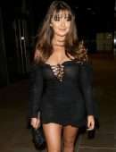 Demi Rose Mawby Braless See-Through at Skinny Tan: Choc Range Launch Party in London