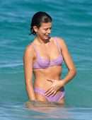 Georgia Fowler in Bikini on the Beach in St Barts