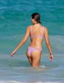 Georgia Fowler in Bikini on the Beach in St Barts