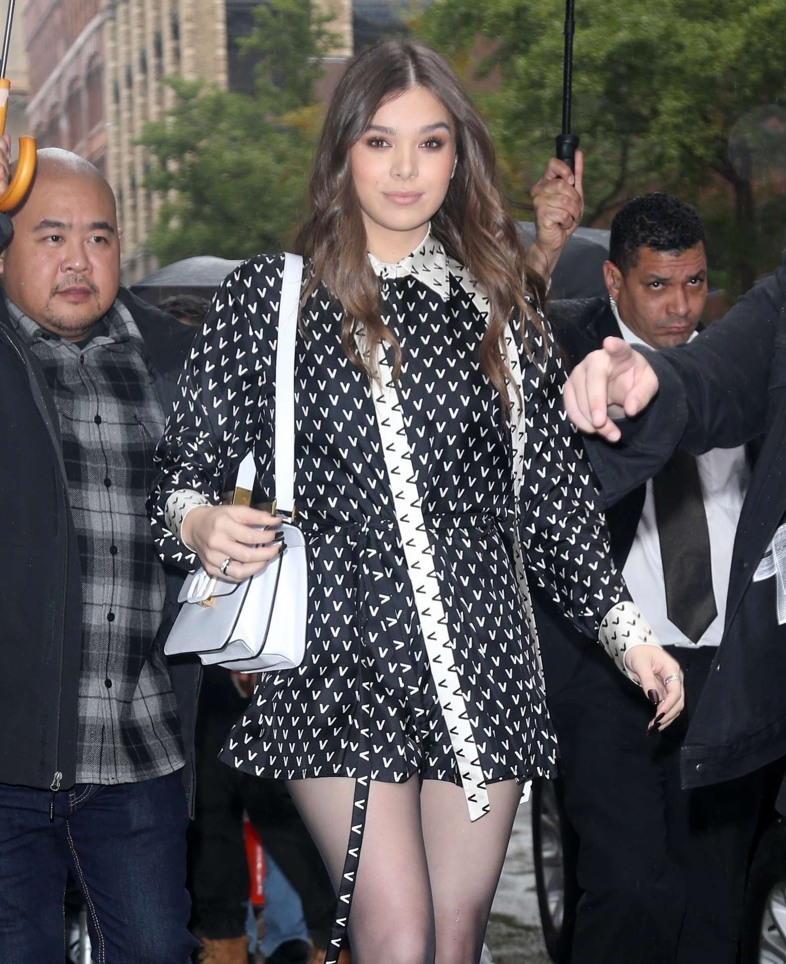 Hailee Steinfeld Leggy, on AOL Build in NYC