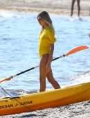 Hailey Baldwin Swimsuit Photoshoot on the Beach in Miami