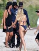 Hailey Baldwin Swimsuit Photoshoot on the Beach in Miami