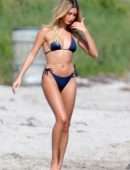 Hailey Baldwin Swimsuit Photoshoot on the Beach in Miami