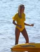 Hailey Baldwin Swimsuit Photoshoot on the Beach in Miami