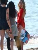 Hailey Baldwin Swimsuit Photoshoot on the Beach in Miami