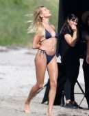 Hailey Baldwin Swimsuit Photoshoot on the Beach in Miami