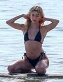 Hailey Baldwin Swimsuit Photoshoot on the Beach in Miami