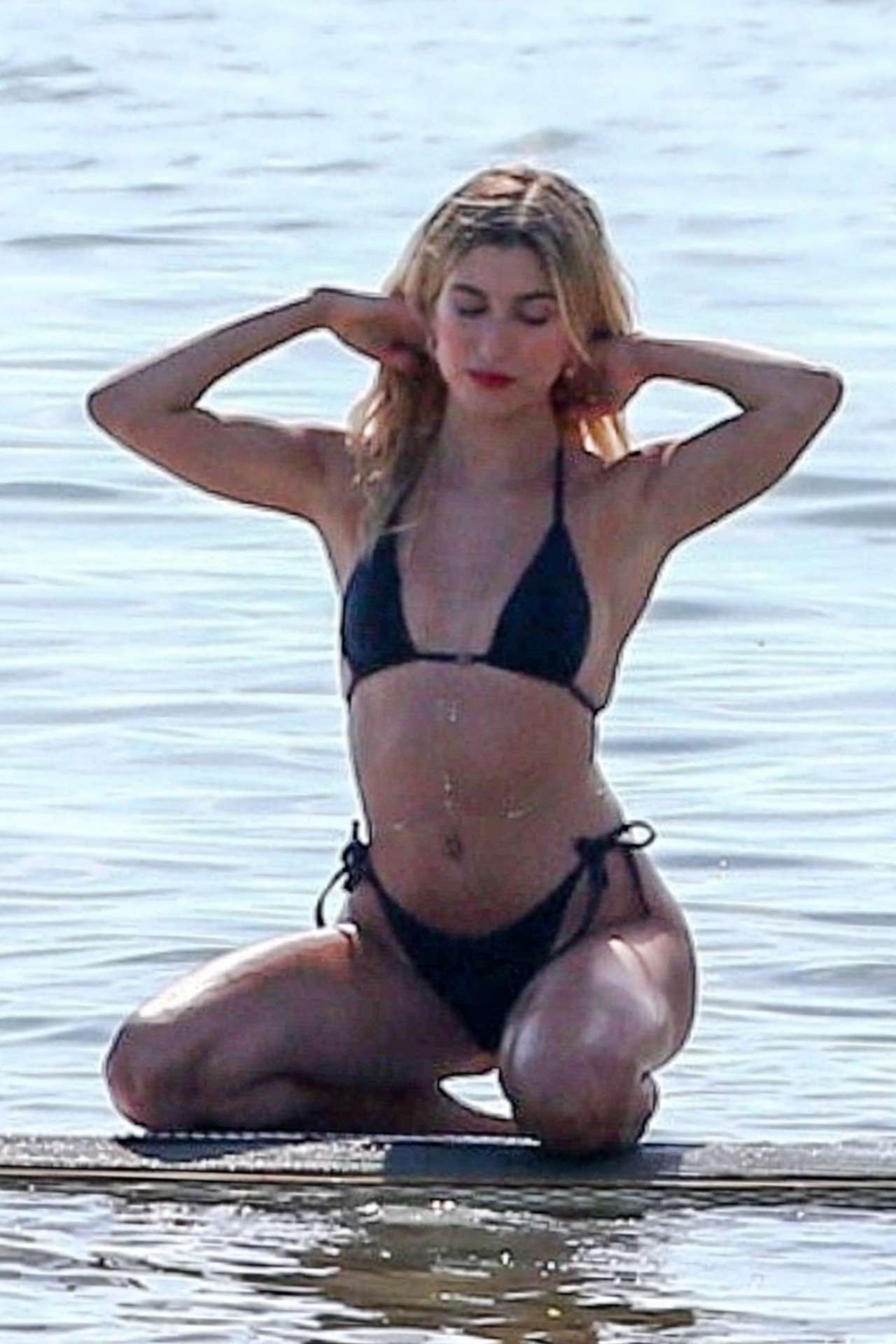 Hailey Baldwin Swimsuit Photoshoot on the Beach in Miami
