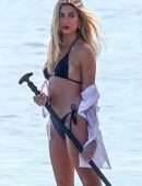 Hailey Baldwin Swimsuit Photoshoot on the Beach in Miami