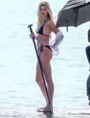 Hailey Baldwin Swimsuit Photoshoot on the Beach in Miami