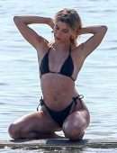 Hailey Baldwin Swimsuit Photoshoot on the Beach in Miami