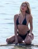 Hailey Baldwin Swimsuit Photoshoot on the Beach in Miami