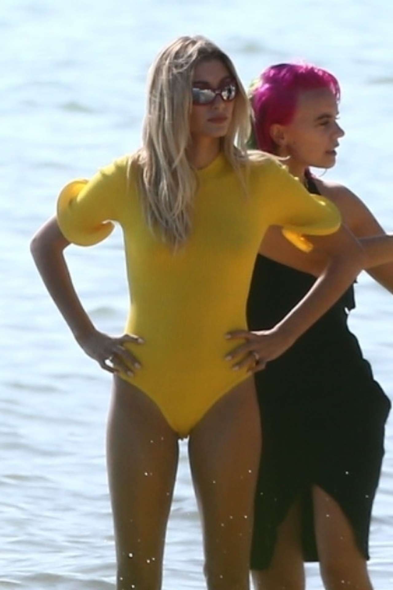 Hailey Baldwin Swimsuit Photoshoot on the Beach in Miami