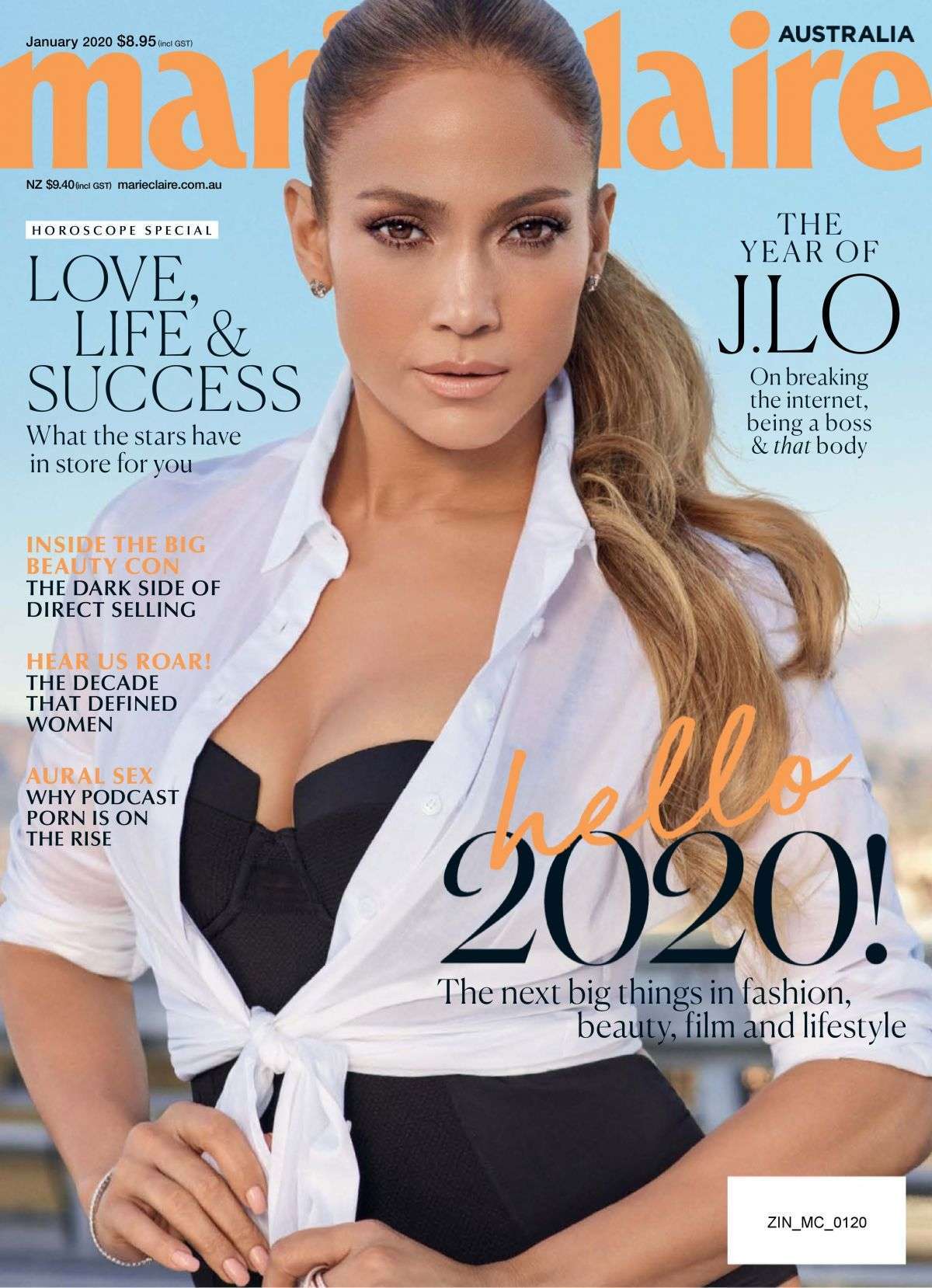 Jennifer Lopez in Marie Claire Magazine Australia - January 2020