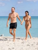Jessica Ledon Booty in Bikini at the Beach in Miami