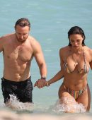 Jessica Ledon Booty in Bikini at the Beach in Miami