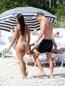 Jessica Ledon Booty in Bikini at the Beach in Miami