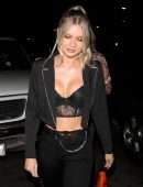 Josie Canseco Cleavage Outside Nightingale Club in West Hollywood