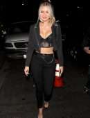 Josie Canseco Cleavage Outside Nightingale Club in West Hollywood