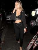 Josie Canseco Cleavage Outside Nightingale Club in West Hollywood