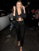 Josie Canseco Cleavage Outside Nightingale Club in West Hollywood
