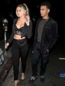 Josie Canseco Cleavage Outside Nightingale Club in West Hollywood