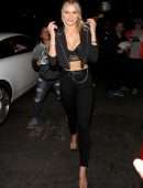 Josie Canseco Cleavage Outside Nightingale Club in West Hollywood