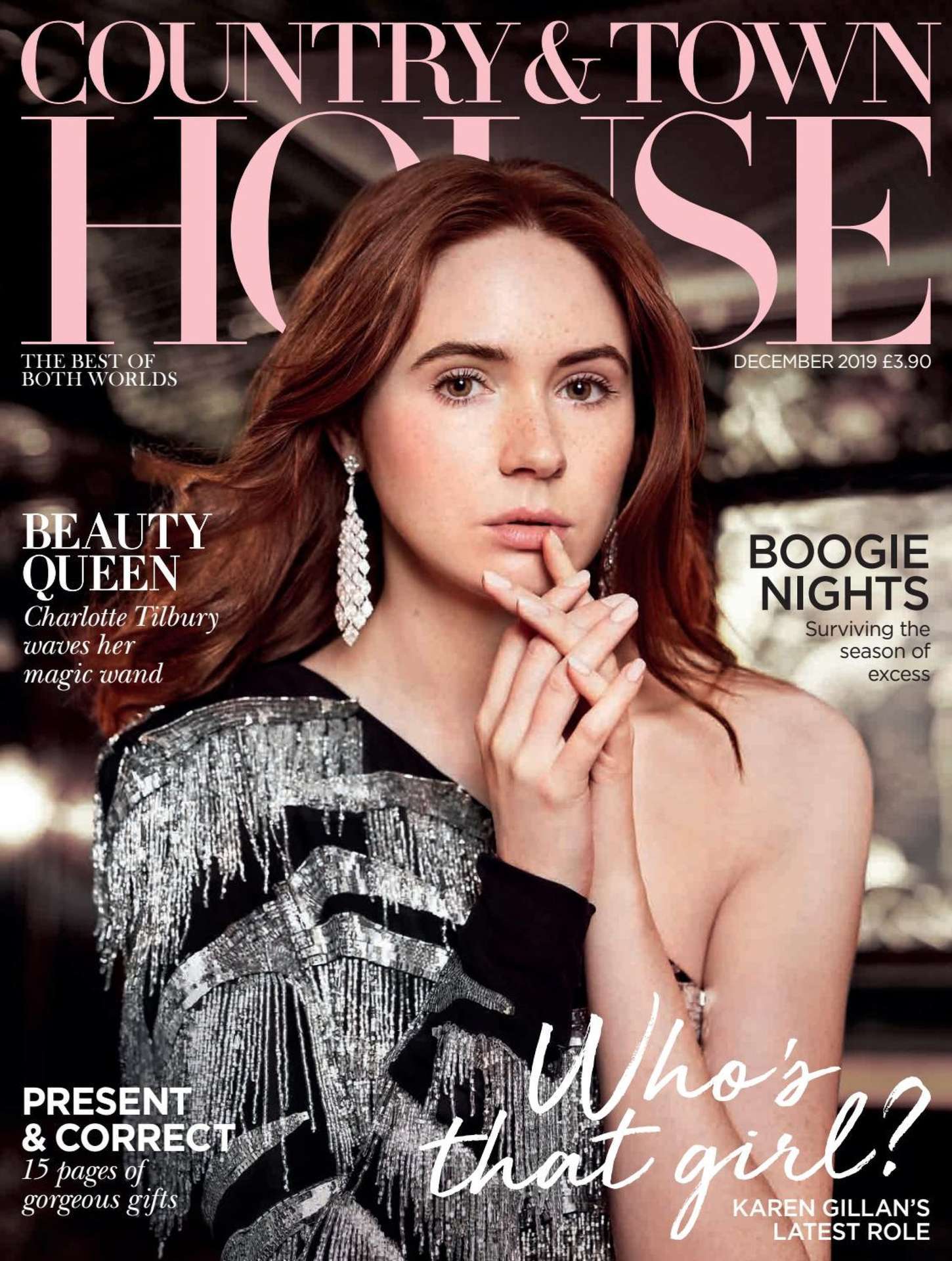Karen Gillan in Country and Town House Magazine - December 2019