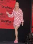 Katy Perry Upskirt at OnePlus Music Festival Press Conference in Mumbai