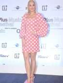 Katy Perry Upskirt at OnePlus Music Festival Press Conference in Mumbai