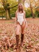 Kimberley Garner Booty in Swimsuit Photoshoot in Hyde Park in London