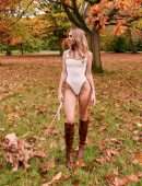 Kimberley Garner Booty in Swimsuit Photoshoot in Hyde Park in London