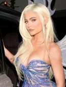 Kylie Jenner Cleavage at Kendall Jenner’s Birthday Halloween Bash in West Hollywood