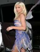 Kylie Jenner Cleavage at Kendall Jenner’s Birthday Halloween Bash in West Hollywood