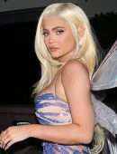 Kylie Jenner Cleavage at Kendall Jenner’s Birthday Halloween Bash in West Hollywood