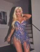 Kylie Jenner Cleavage at Kendall Jenner’s Birthday Halloween Bash in West Hollywood