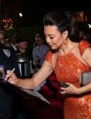 Ming-Na Wen at Disney's "The Mandalorian" Premiere in Los Angeles