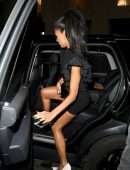 Nicole Scherzinger Leggy Outside Isabel in London