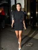 Nicole Scherzinger Leggy Outside Isabel in London