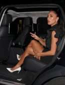 Nicole Scherzinger Leggy Outside Isabel in London
