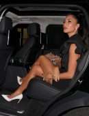 Nicole Scherzinger Leggy Outside Isabel in London