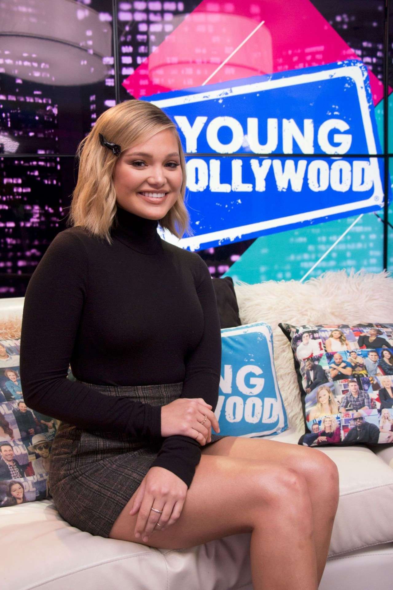 Olivia Holt Leggy at Young Hollywood Studio in Los Angeles
