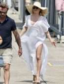 Pamela Anderson Swimsuit Photoshoot on the Gold Coast in Australia