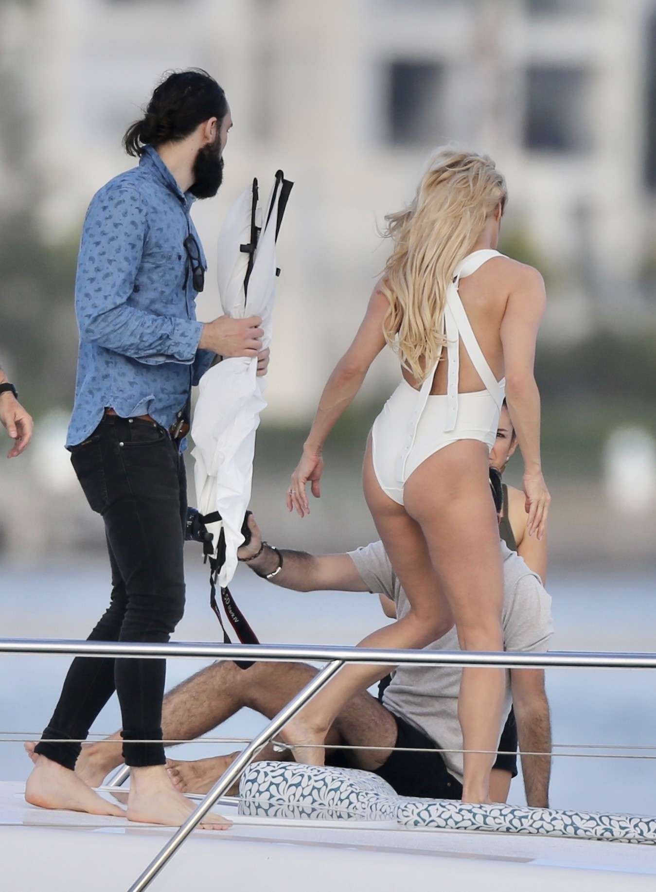Pamela Anderson Swimsuit Photoshoot on the Gold Coast in Australia