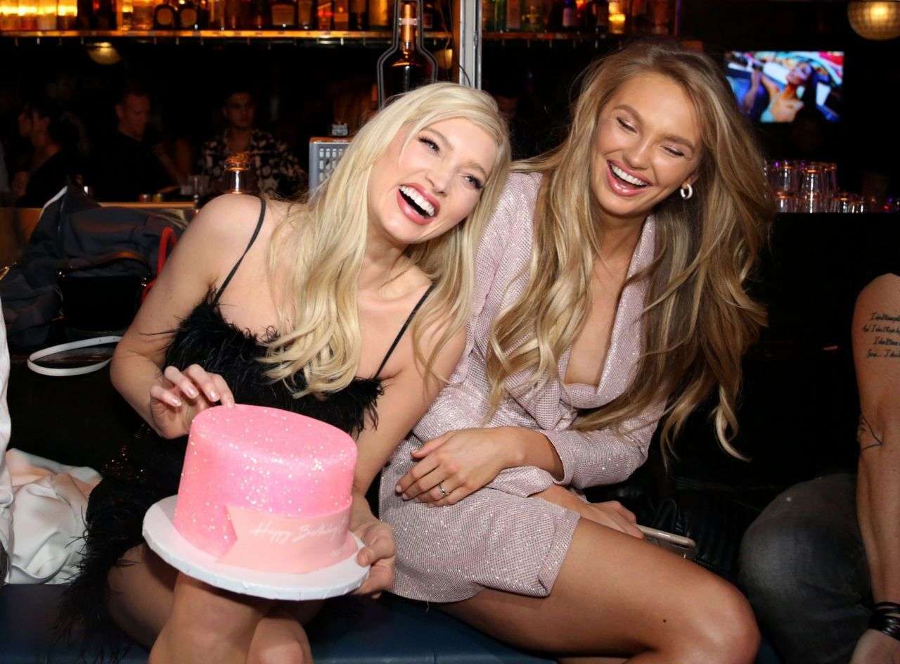 Romee Strijd at Boohoo Holiday Party in Los Angeles