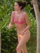 Sara Sampaio Afternoon Tanning Session at the Pool in Tulum, Mexico