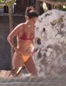 Sara Sampaio Afternoon Tanning Session at the Pool in Tulum, Mexico