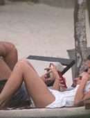 Sara Sampaio Afternoon Tanning Session at the Pool in Tulum, Mexico