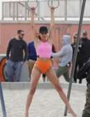 Shanina Shaik for Bikini Photoshoot in Venice Beach