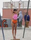 Shanina Shaik for Bikini Photoshoot in Venice Beach